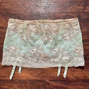 Victoria's Secret Lace Skirt in Mint and Cream